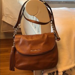 AUTHENTIC Michael Kors Leather Flap Crossbody Bag